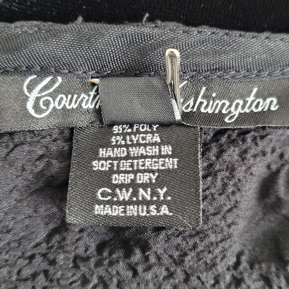 Courtney Washington Textured Black Flared Maxi Skirt - Picture 11 of 11